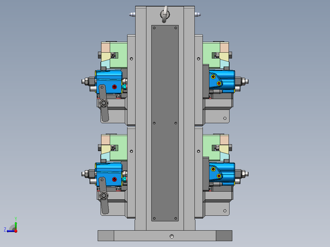 阀体夹具组立图