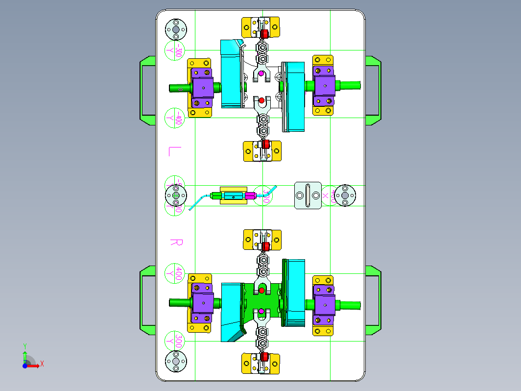 汽车夹具行李舱对称钣金件检具设计