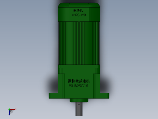 微特微电机YN90-12090JB25G15缩略图