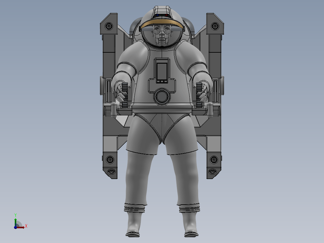 NASA Z2 EMU太空宇航服模型