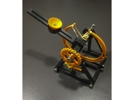 达芬奇Catapult投石器玩具模型