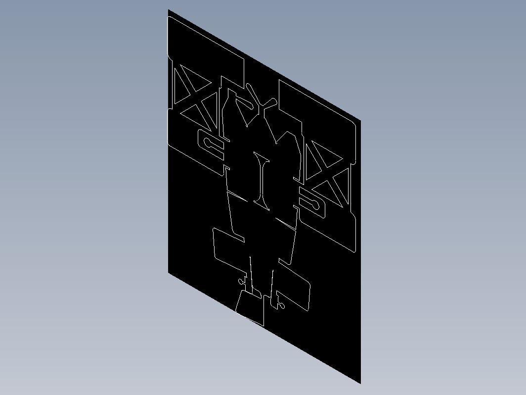 激光切割图纸--折弯飞机