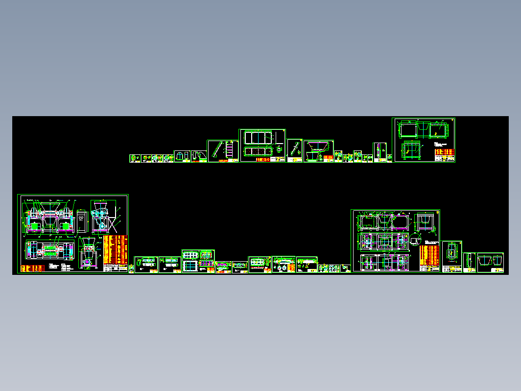 3040 3025双轴撕碎机CAD图纸