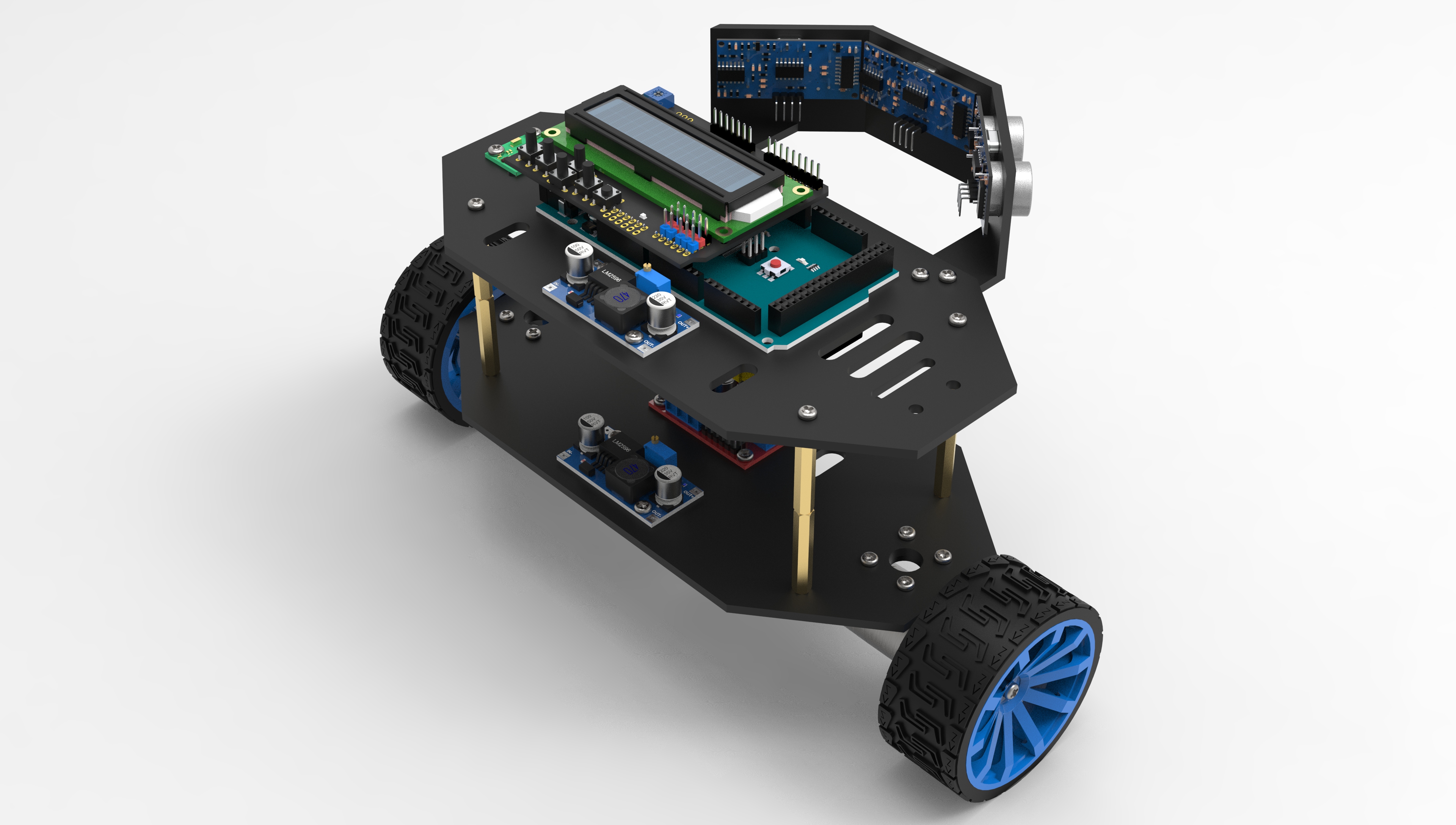 自平衡及避免障碍机器人小车使用530控制