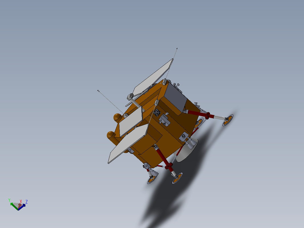 嫦娥四号零件库三维SW2018带参
