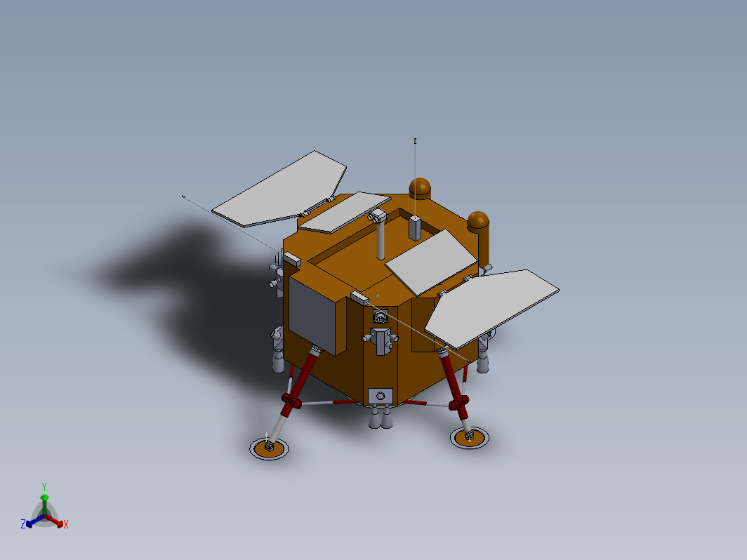 嫦娥四号零件库三维SW2018带参