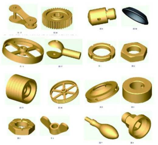 SolidWorks三维机械设计基础练习图