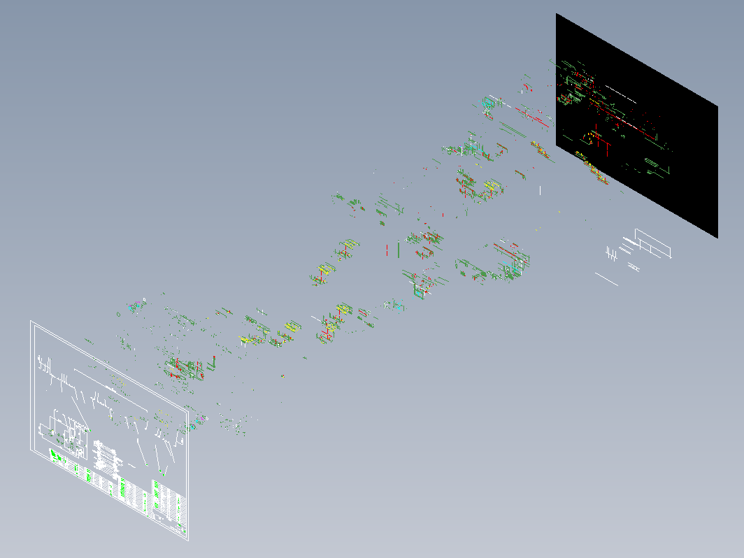 SGZ764-400型矿用刮板输送机全套完整CAD图纸