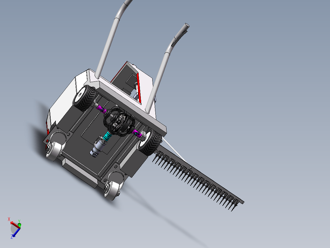 小型 自走式 修剪机三维SW2020带参