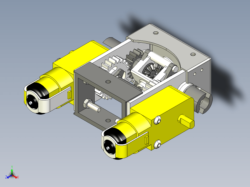 Twin Motor Differential双电机差速齿轮箱