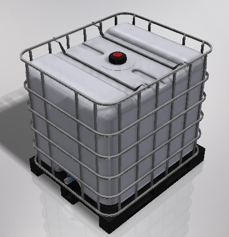 1000L IBC 罐带托盘和笼子缩略图