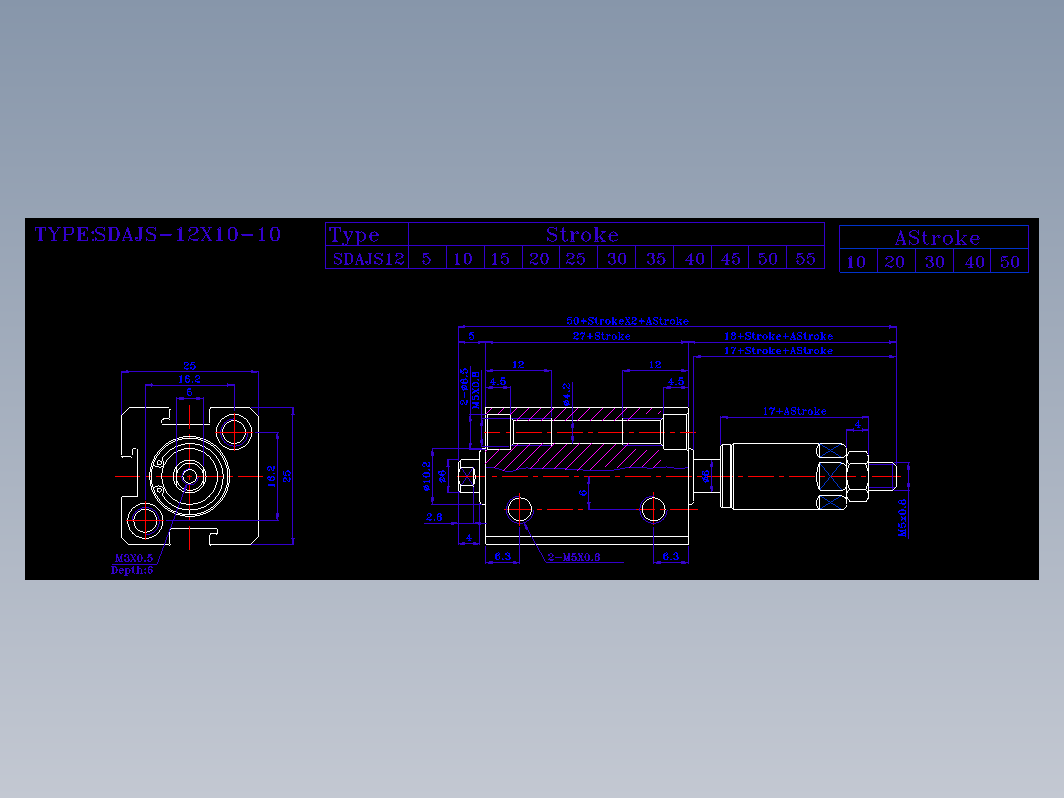 SDA气缸 83-SDAJ-12-SN