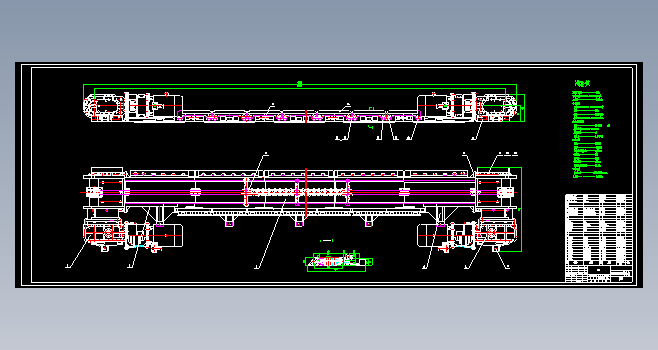 SGZ630-110刮板输送机总装图