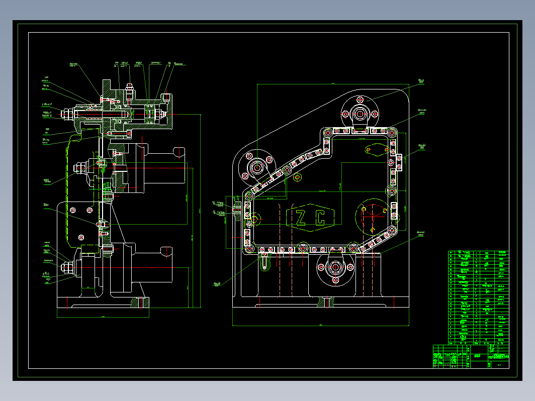 夹具装配图CAD3