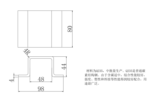 帽形件弯曲模具设计CAD+说明缩略图