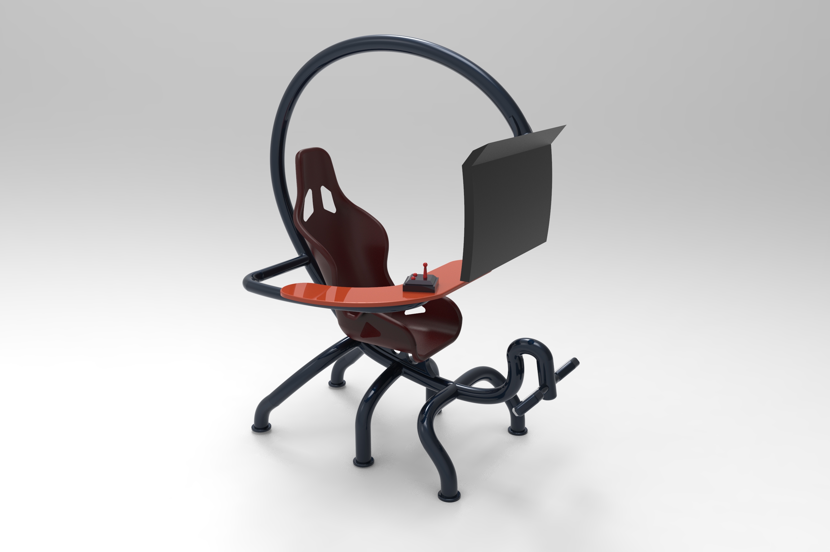 打游戏专用椅概念模型