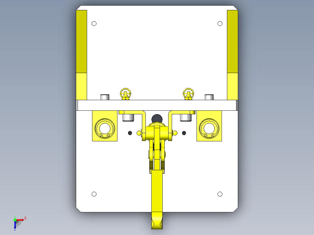 手动简易开孔夹具