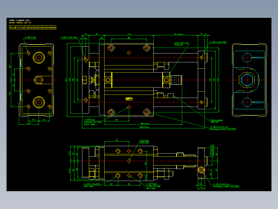 气缸 GCB32