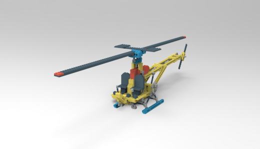 r拼装玩具直升机模型缩略图