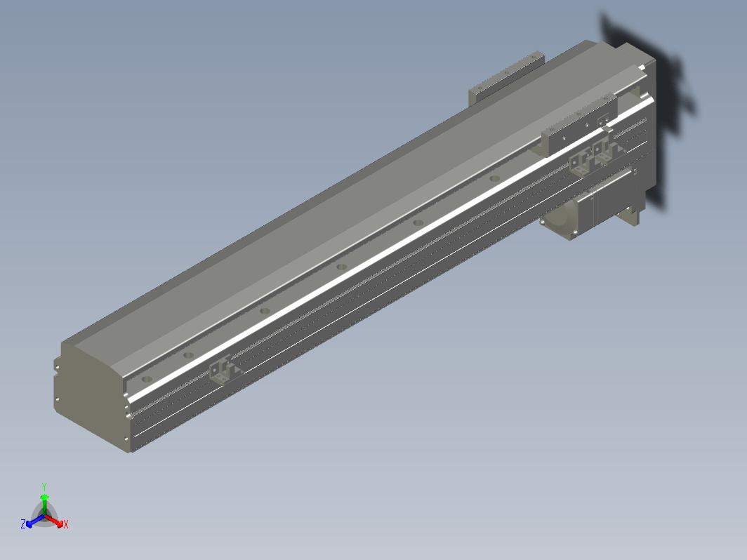 MT100BS-L500 数控模组 线性滑台模型.MT100BS.L10.500.BM.M20B.C4.3D