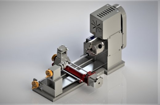 Mini Lathe Machine微型车床结构缩略图