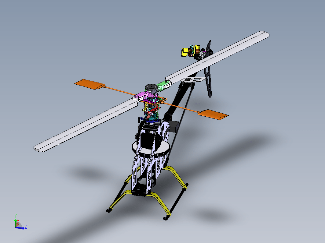 helico-trex-500遥控直升机结构