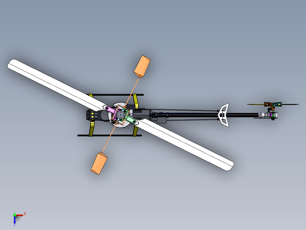 helico-trex-500遥控直升机结构