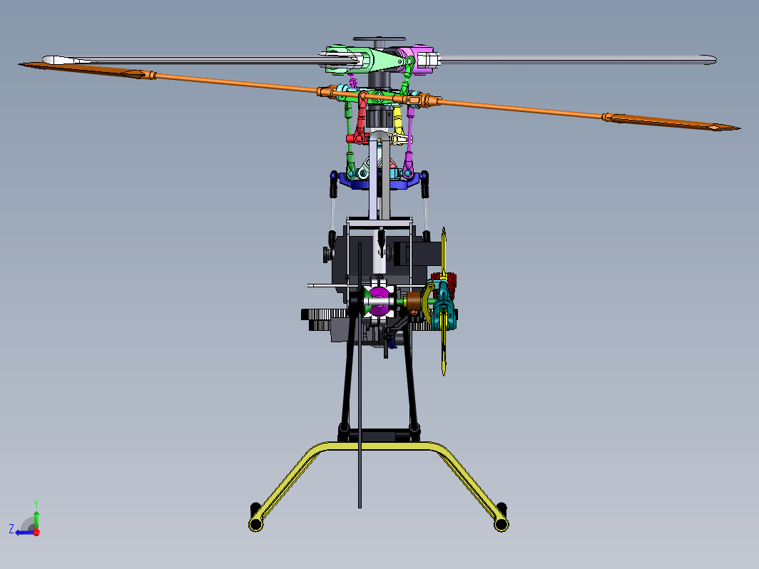 helico-trex-500遥控直升机结构