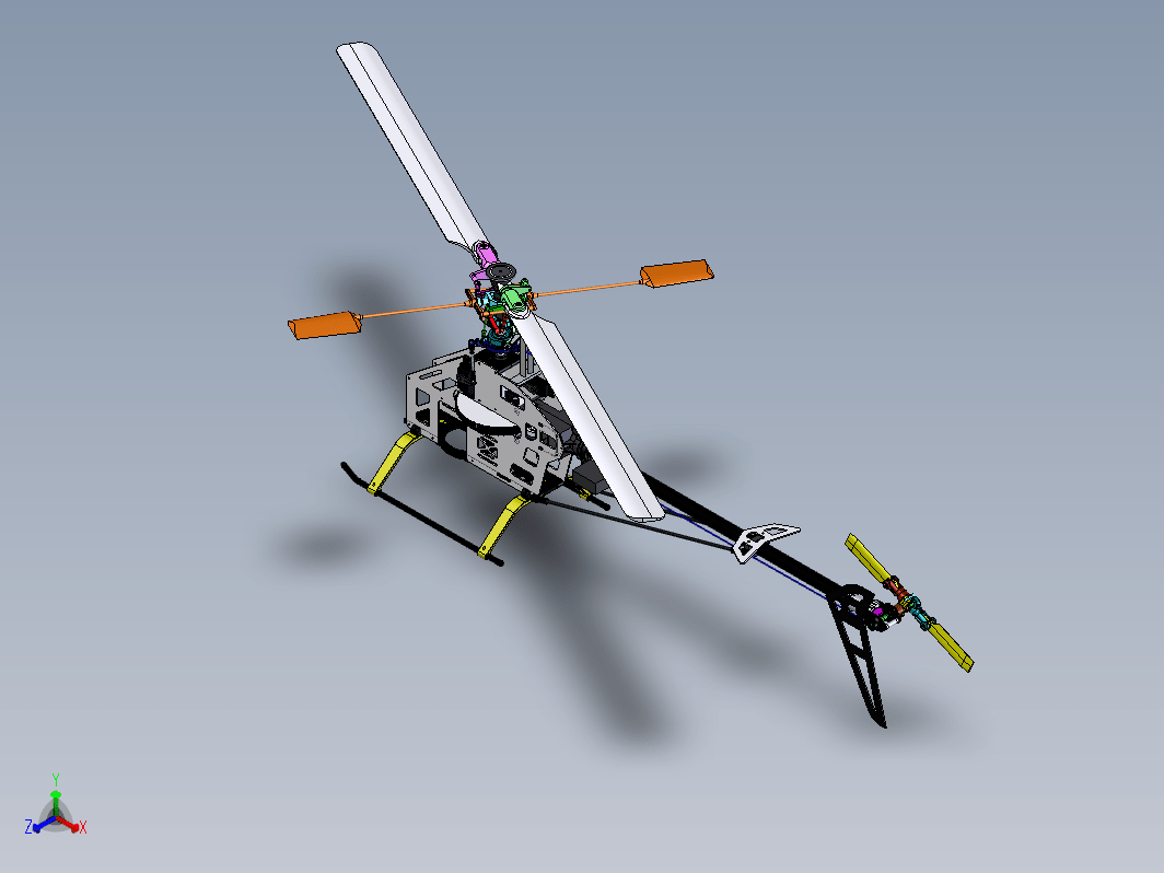 helico-trex-500遥控直升机结构