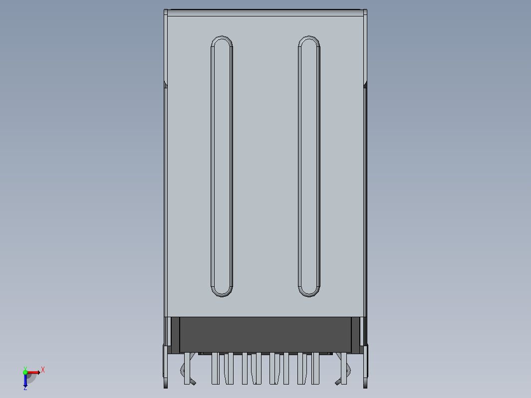 RJ45网口与USB接口模型