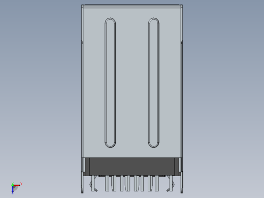 RJ45网口与USB接口模型缩略图