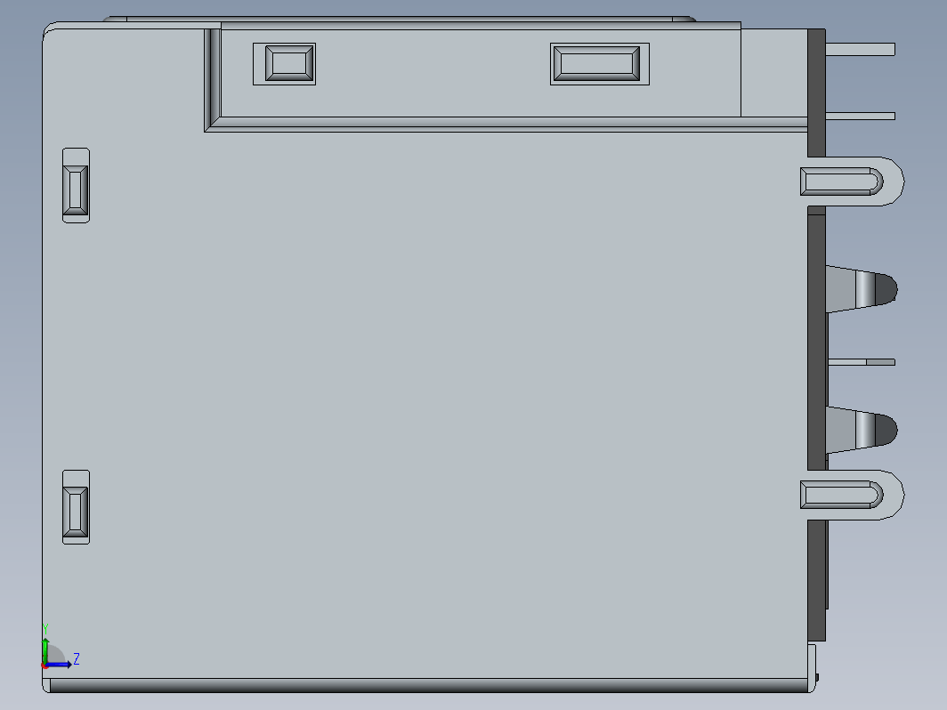 RJ45网口与USB接口模型