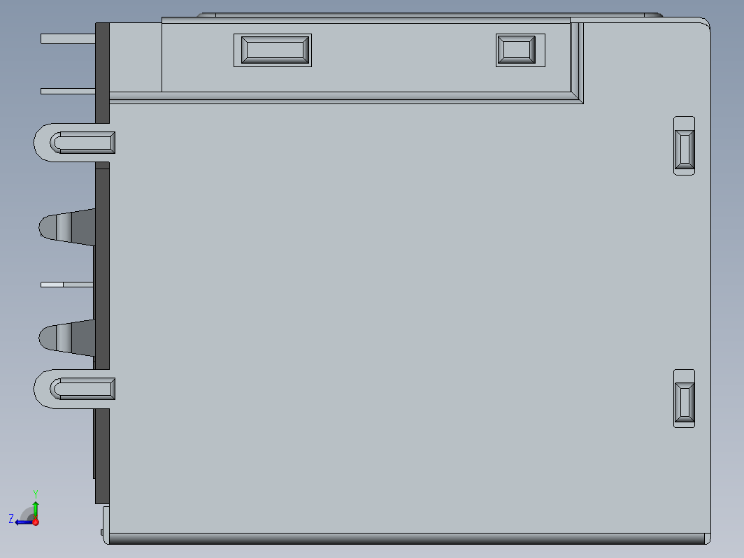 RJ45网口与USB接口模型