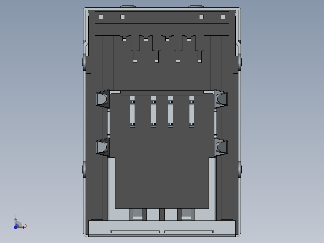 RJ45网口与USB接口模型