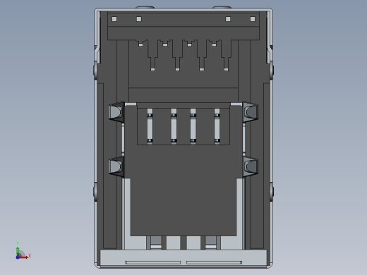 RJ45网口与USB接口模型缩略图