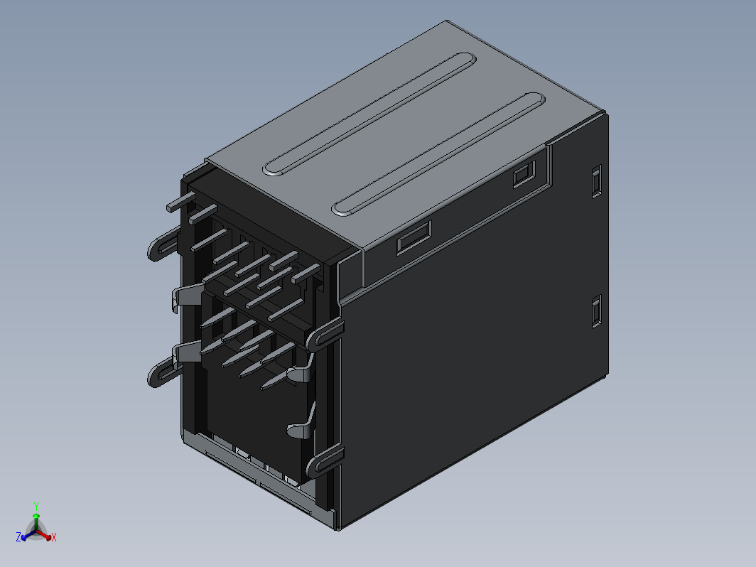 RJ45网口与USB接口模型