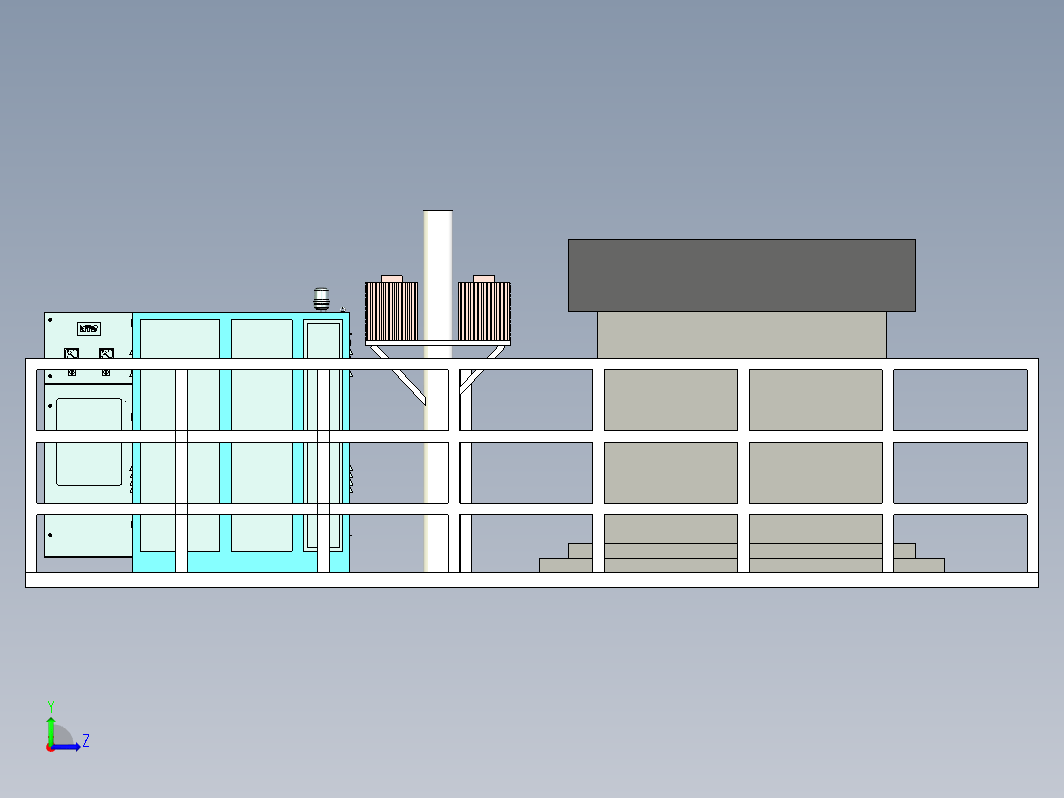 高压变压站三维模型设计