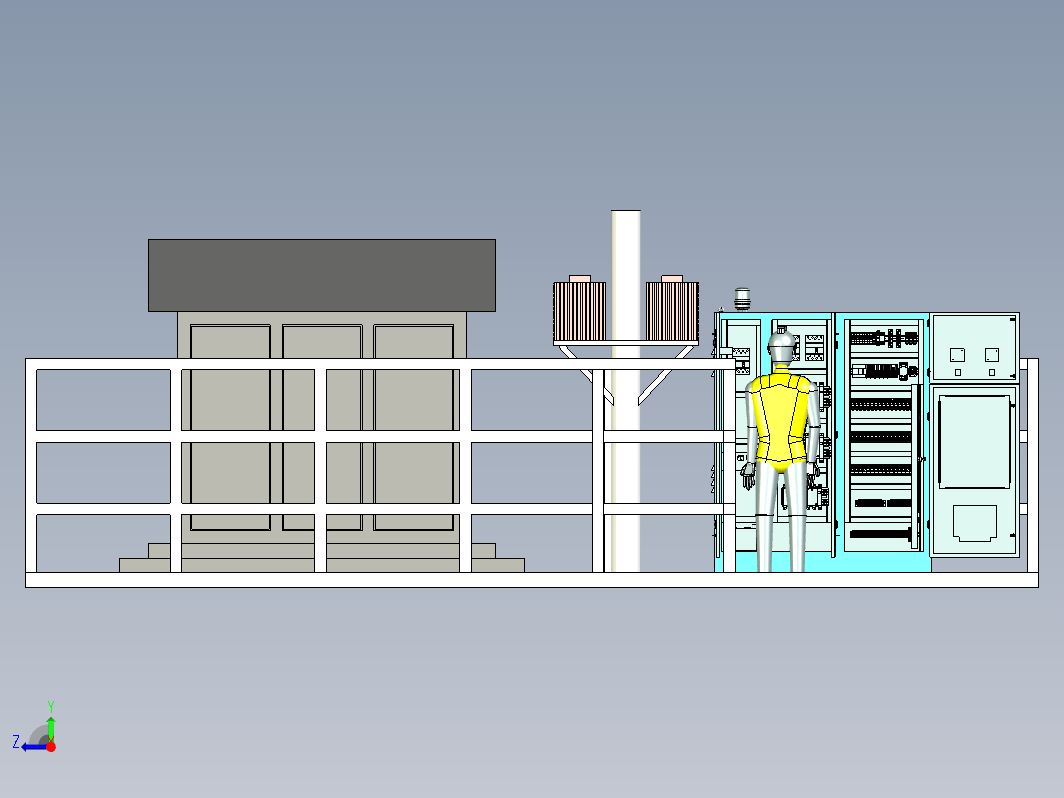 高压变压站三维模型设计