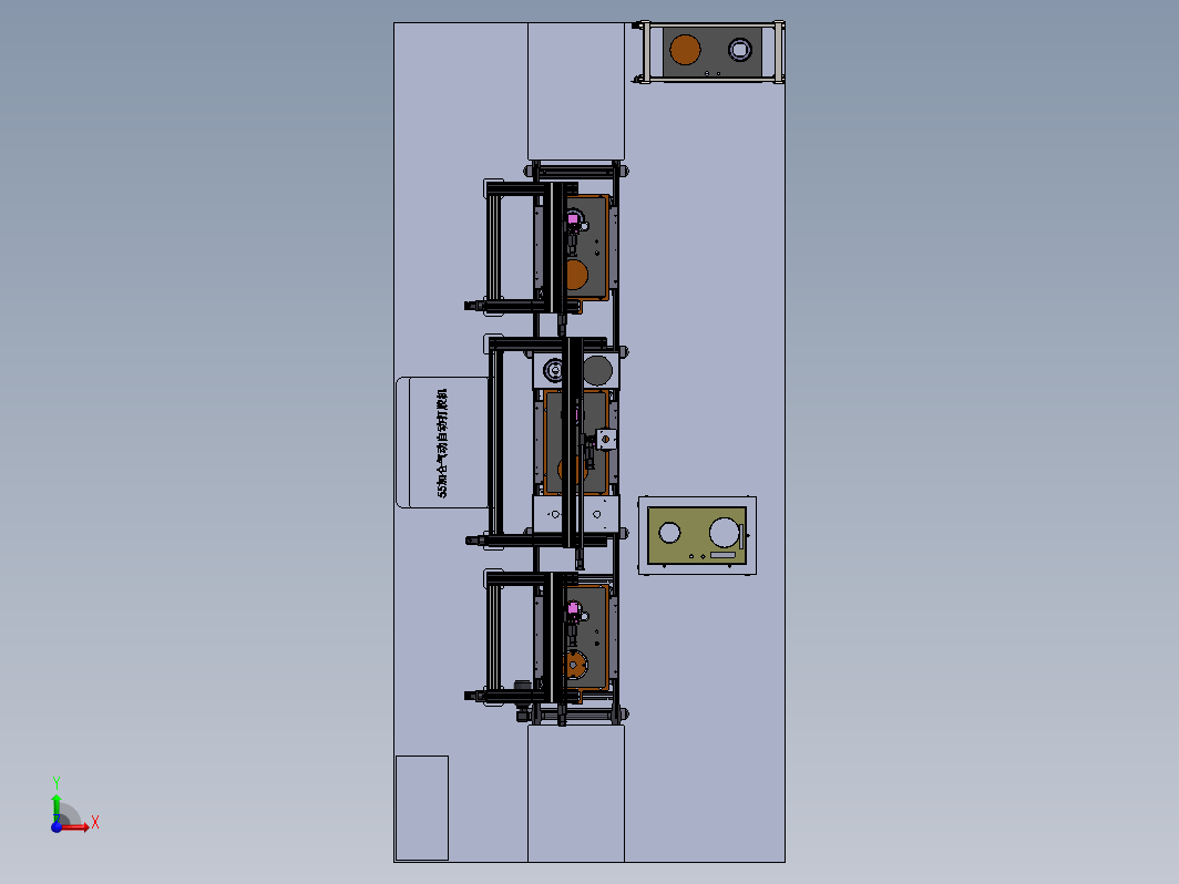 灶具三轴机械手流水线自动涂胶工作站