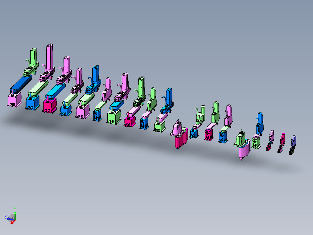 雅马哈YK机器人系列3D模型