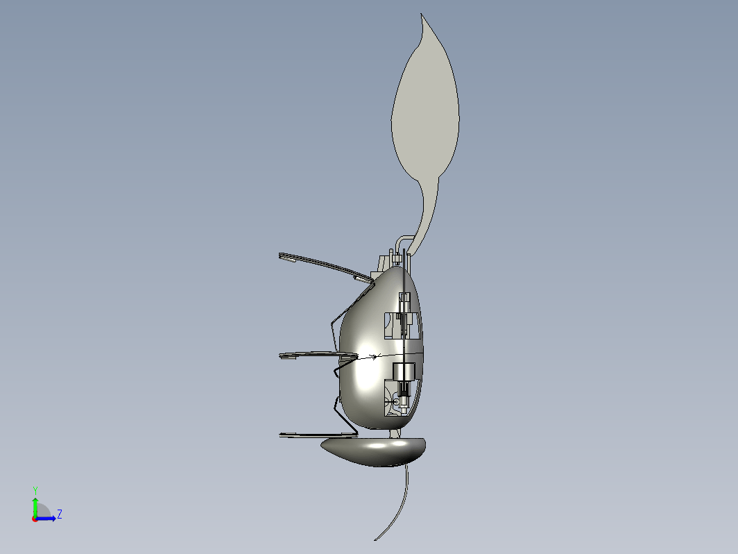 黄蜂扑翼机结构3D图