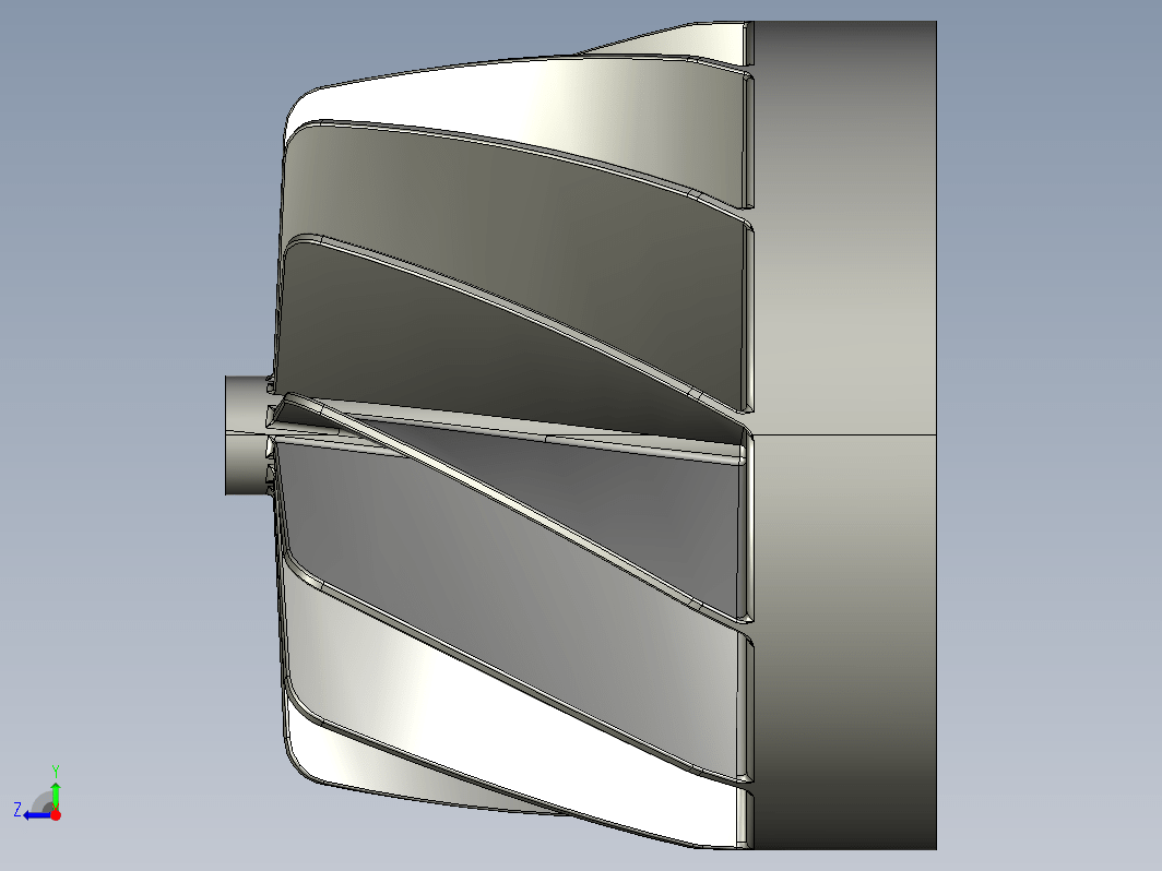 涡轮机扇叶建模设计