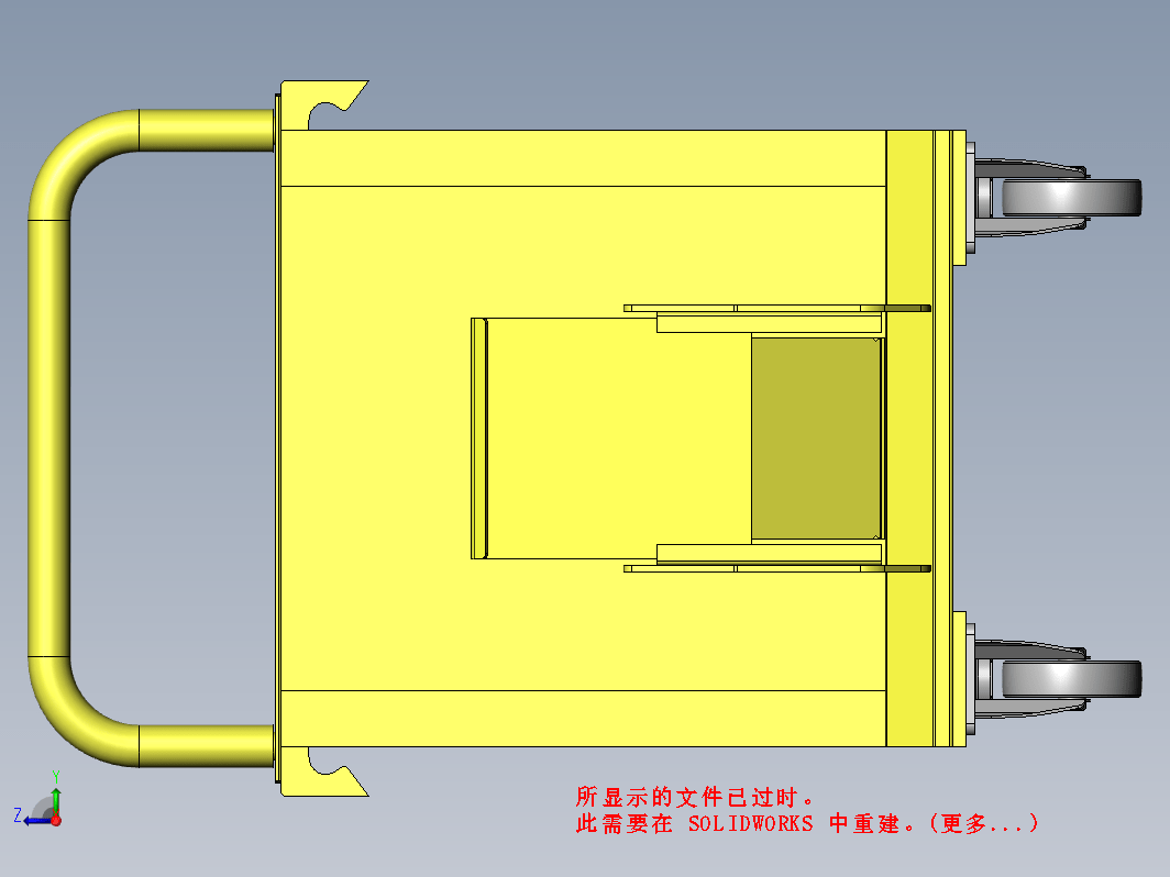 五金毛坯料物料周转车 小车3D+工程图