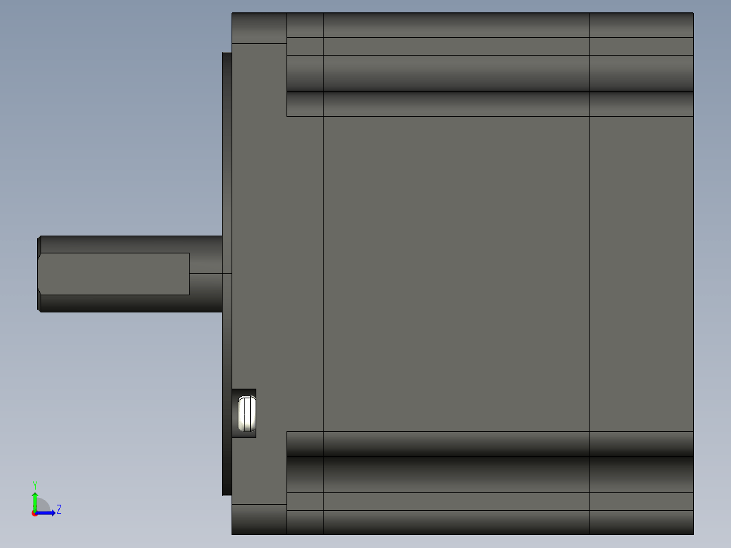 步进电机3D图86J1880-460-FS