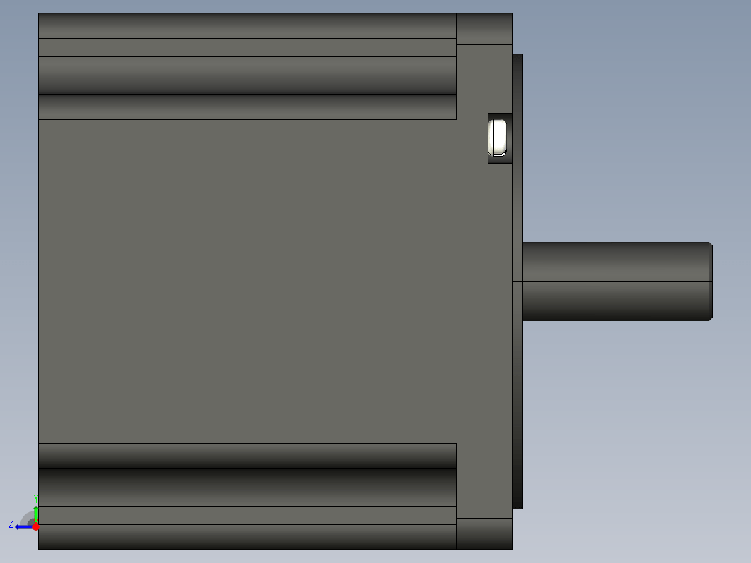 步进电机3D图86J1880-460-FS