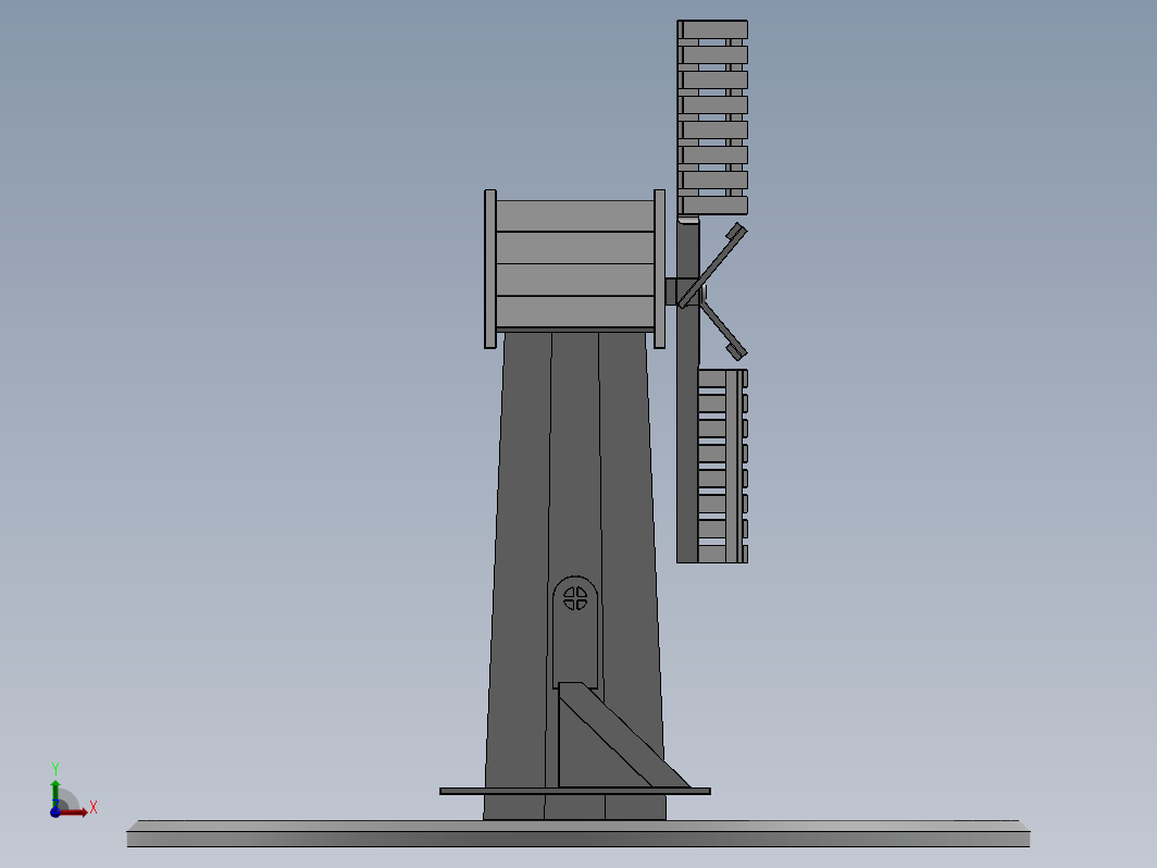 风车木制玩具模型