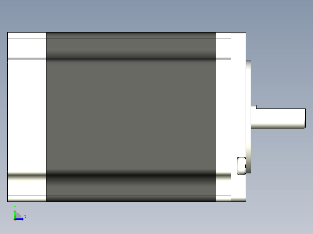 步进电机3D图57J1880-830-BJ-01