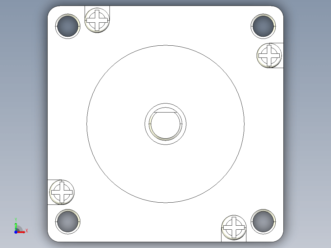 步进电机3D图57J1880-830-BJ-01