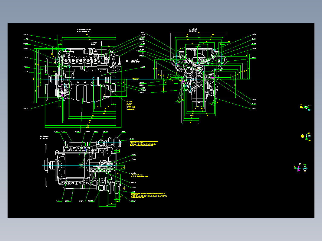 V12发动机CAD