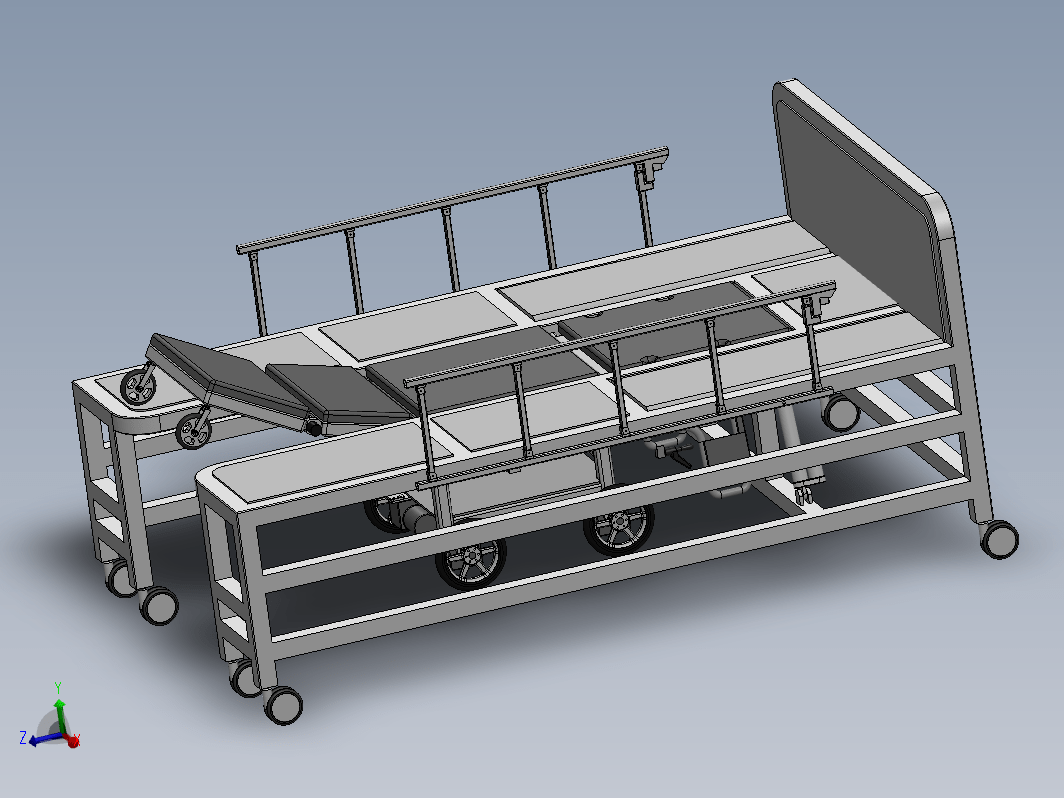 多功能轮椅床三维SW2016带参